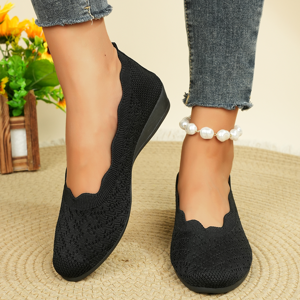 Women'S Shoes In Fashion - Women's Breathable Knit Flats 2025 New
