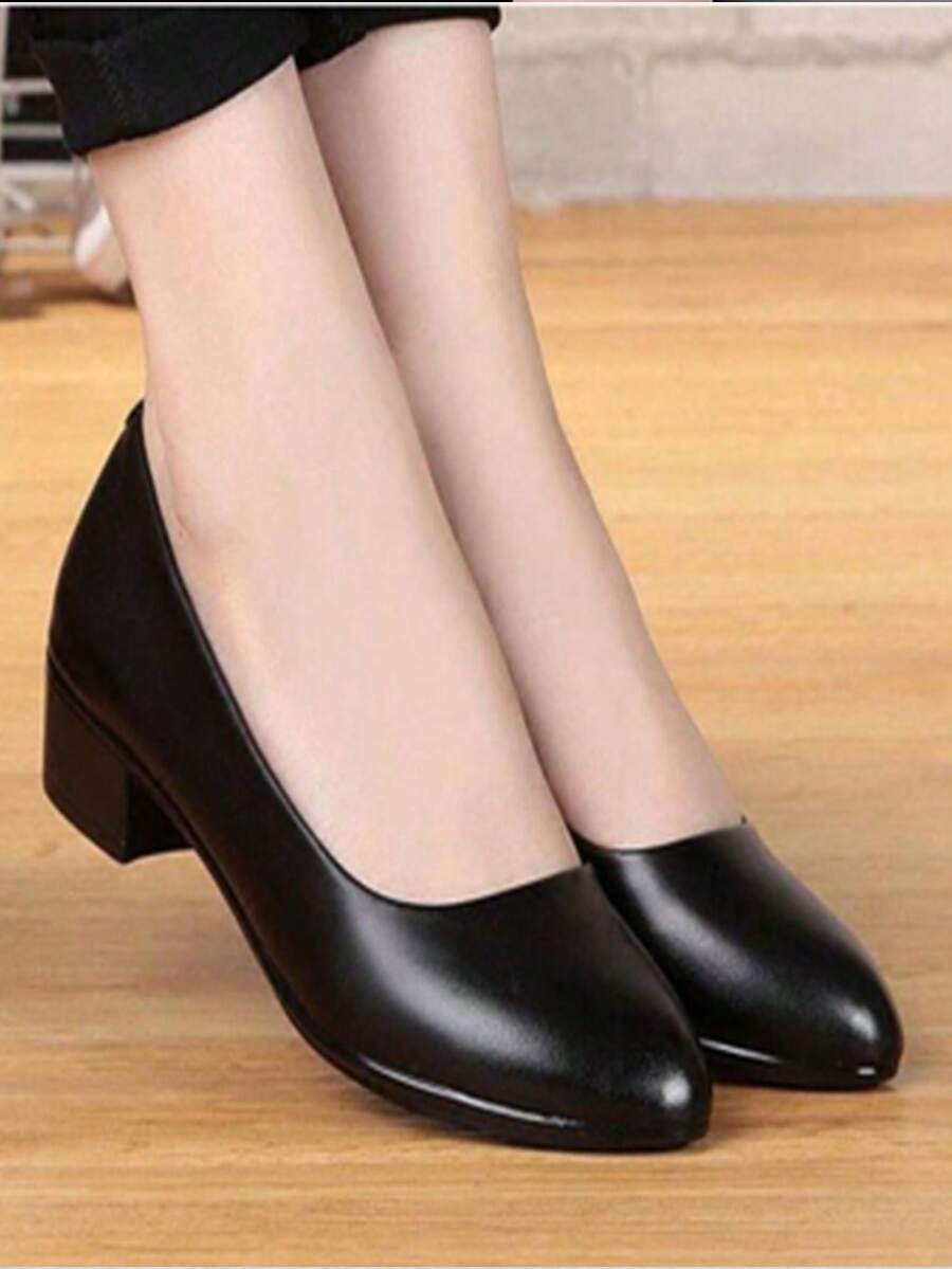 Women'S Shoes Professional - Women Professional Mid Heel Pumps Solid