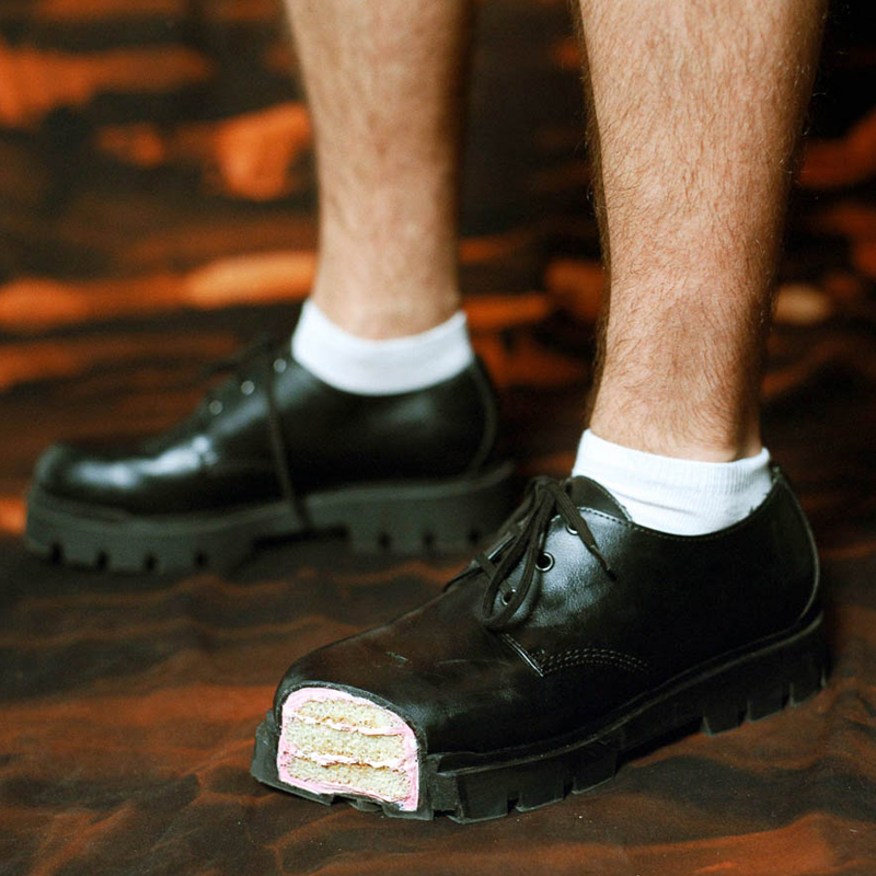 Women'S Shoes Round Toe - Cake Thick Bottom Derby Shoes Black