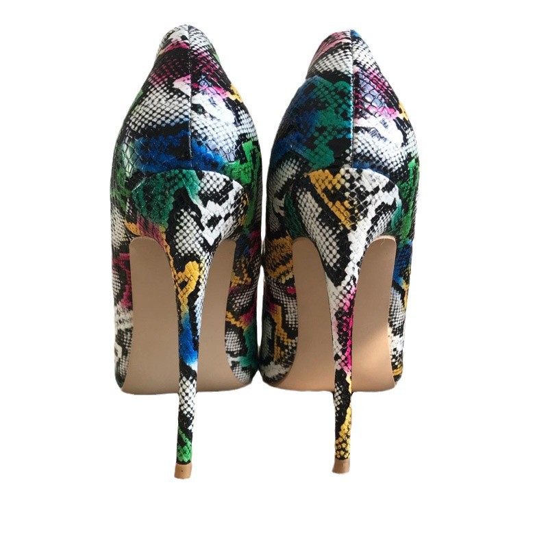 Colorful Python Leather High H - Women'S Shoes In Size 12 recensione e prezzo