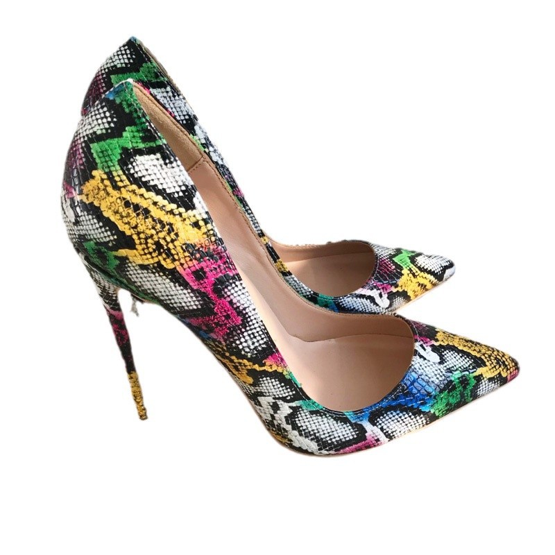 Colorful Python Leather High H - Women'S Shoes In Size 12 recensione e prezzo