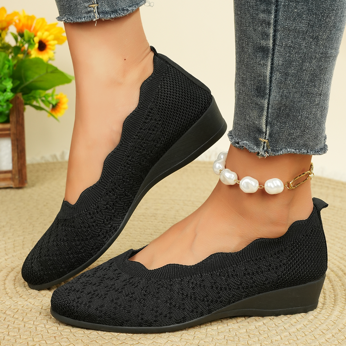 Women's Breathable Knit Flats  - Women'S Shoes In Fashion recensione e prezzo
