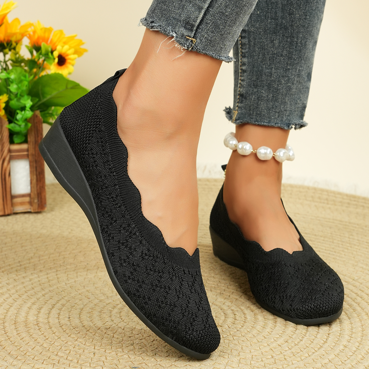 Women's Breathable Knit Flats  - Women'S Shoes In Fashion recensione e prezzo