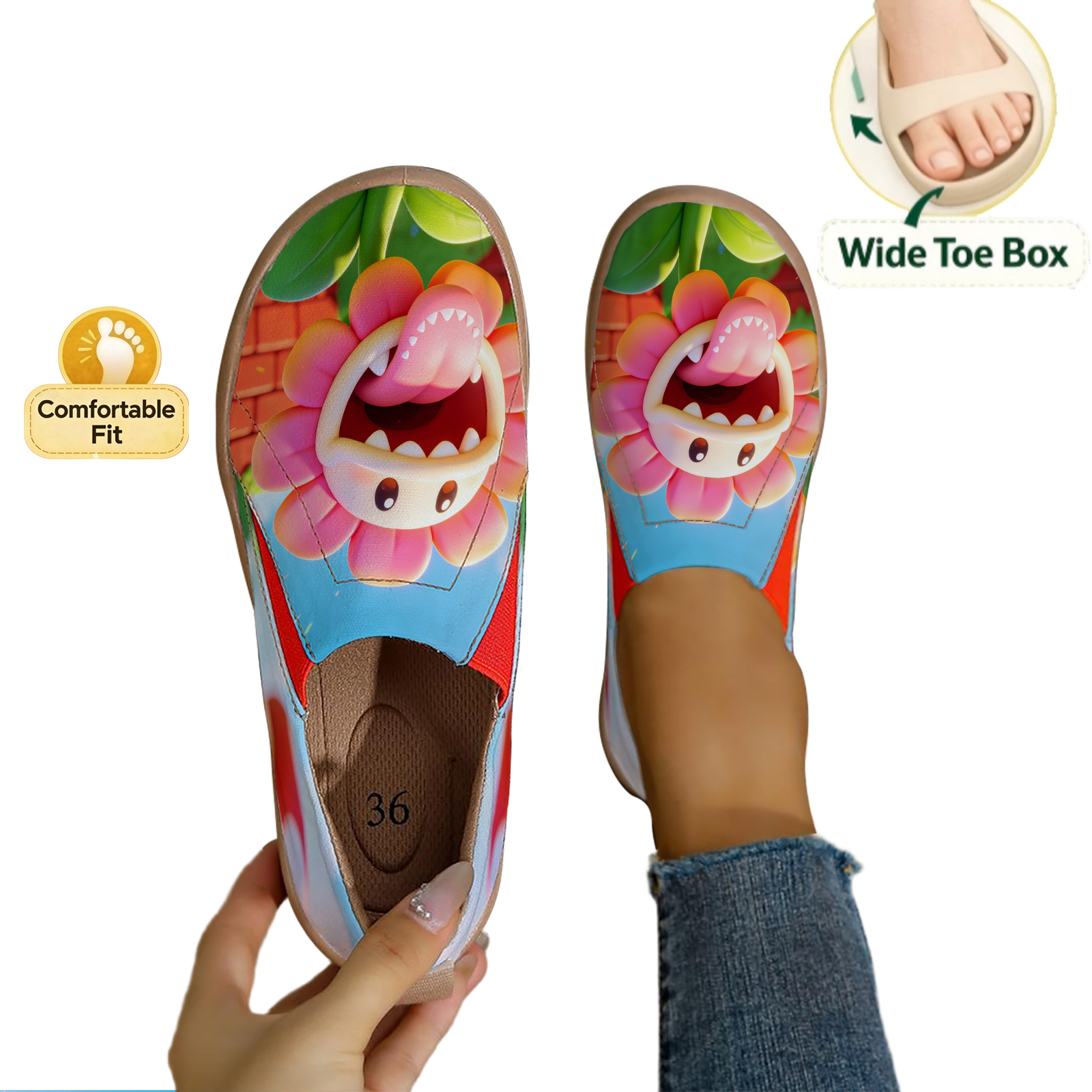 Women's Wide Toe Box Cute Cart - Women'S Shoes With Wide Toe Box recensione e prezzo