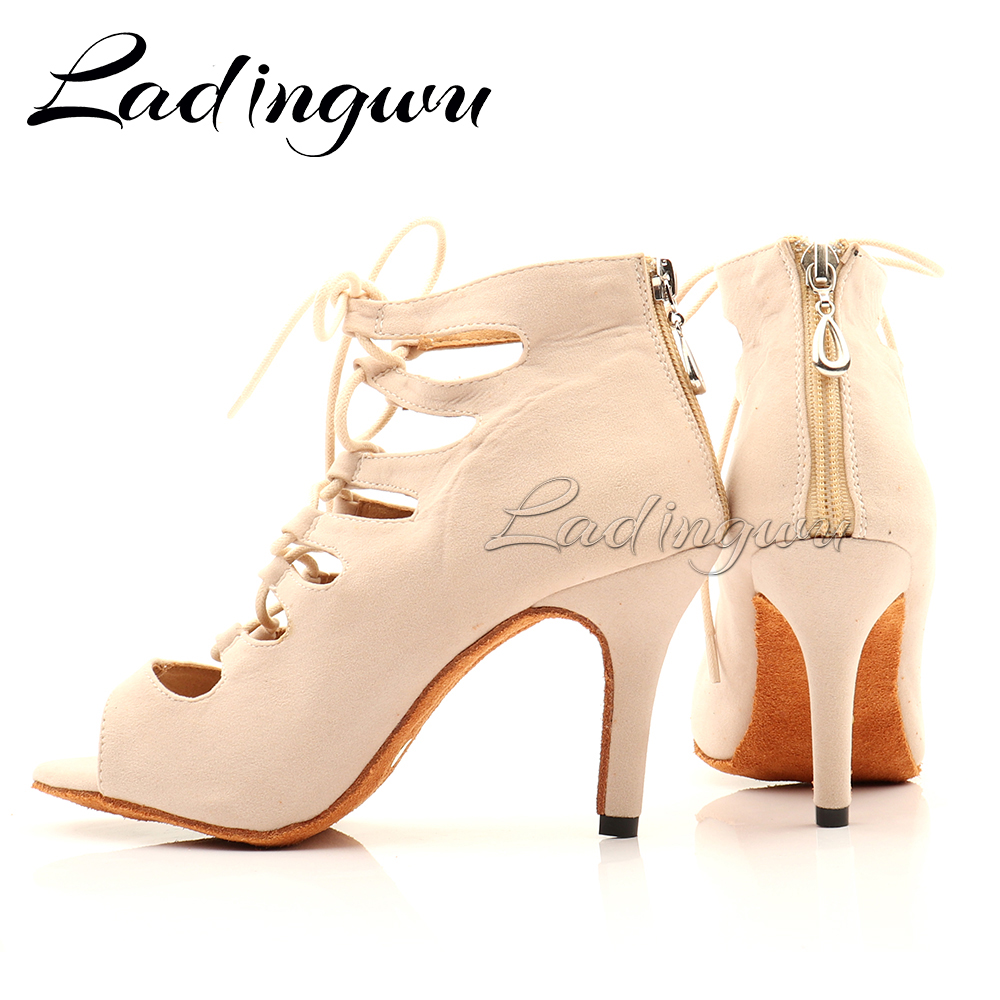 Ladingwu Beige Suede High-top  - Women'S Shoes Z recensione e prezzo