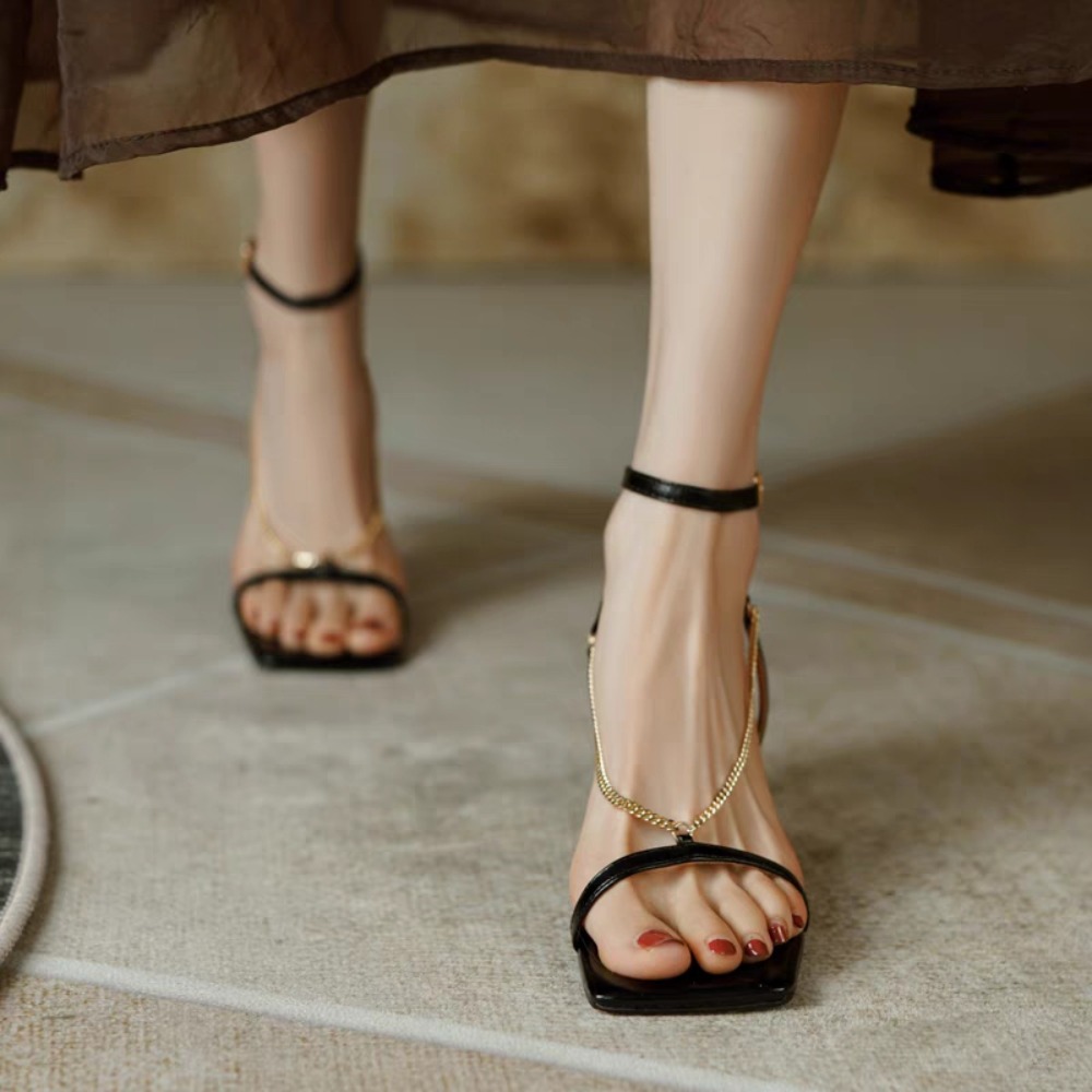 Gold Women's Fashion Sandals,  - Gold Chain Sandal recensione e prezzo