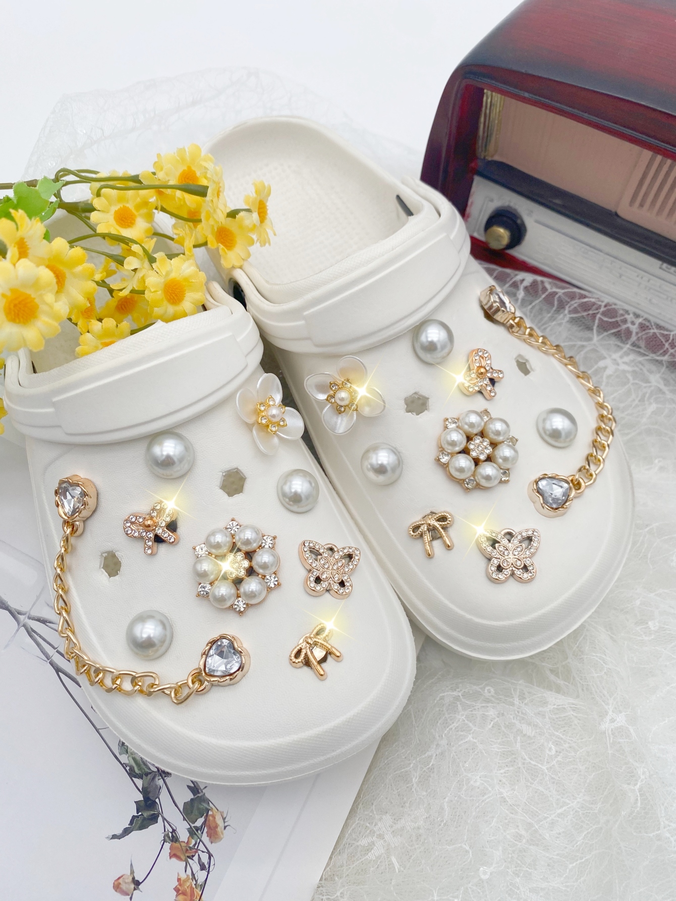 18pcs Fashion Versatile Gold P - Gold Chain Sandal recensione e prezzo