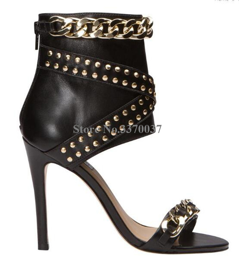 Western Fashion Women Open Toe - Gold Chain Sandal recensione e prezzo