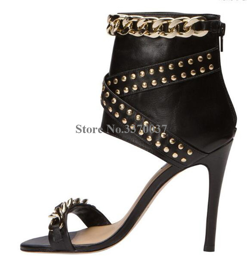 Western Fashion Women Open Toe - Gold Chain Sandal recensione e prezzo