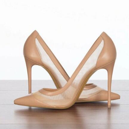 Sexy Nude Pink Black Suede Mes - Women'S Shoes In Size 12 recensione e prezzo