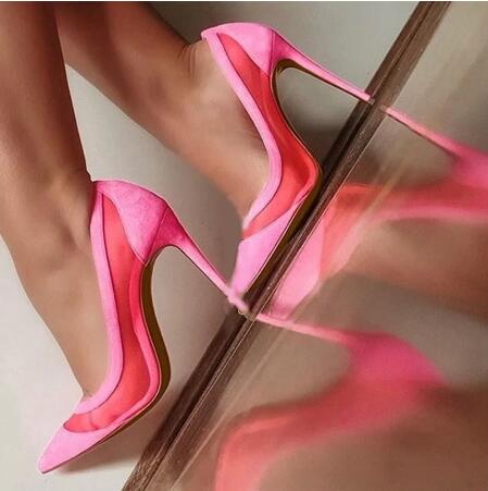 Sexy Nude Pink Black Suede Mes - Women'S Shoes In Size 12 recensione e prezzo