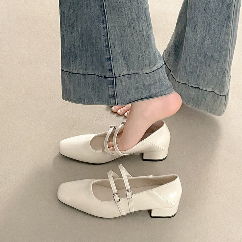Square Toe Low Heel Women Silv - Women'S Shoes In Fashion recensione e prezzo