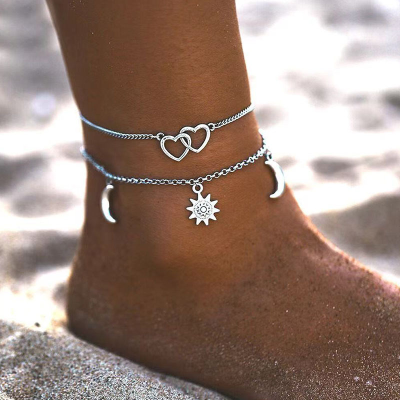 2025 Two layer Chain Heart sha - Gold Chain Sandal recensione e prezzo
